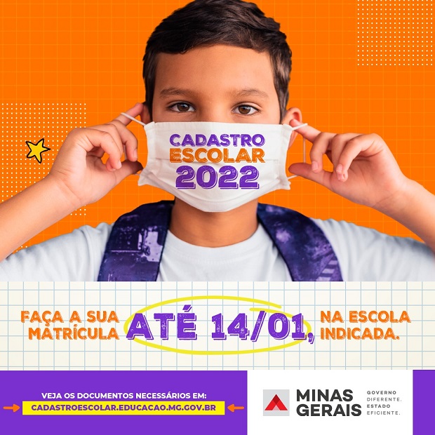 Atenção! Inscritos no cadastramento escolar para 2022 devem realizar matrícula até 14 de janeiro