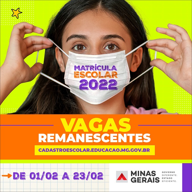 Começa nesta terça-feira (1º/2) o período de inscrições para as vagas remanescentes da rede pública de ensino